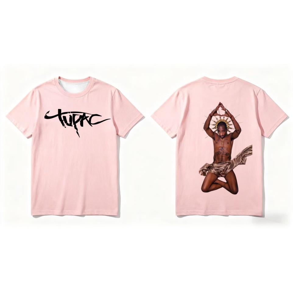 Rapper Tupac 2pac 3D Print Summer Fashion Men's T-shirt Clothing Casual Short Sleeve T-shirt for Hiphop Men Tops GHETTO STAR