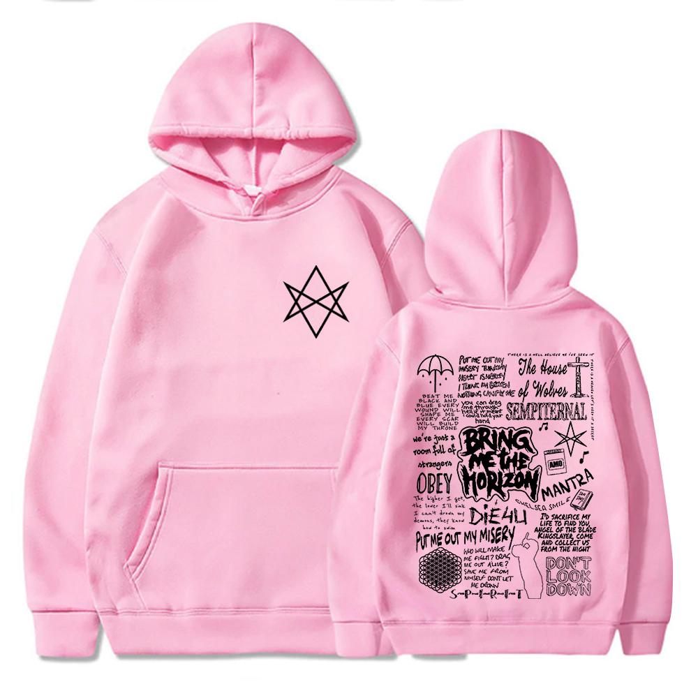 Bmth Rock Music Shirt Bring Me Horizon Hoodie Harajuku Pullover Tops Sweatshirt Fans Gift Tops