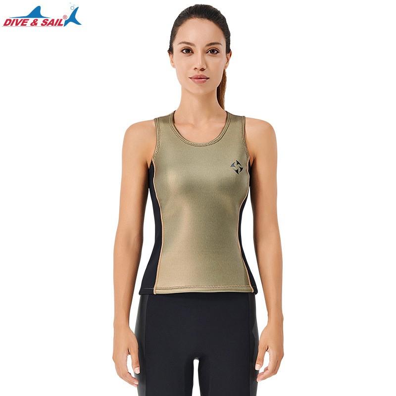 Sliding Leather 2MM Thermal Diving Vest Men Surfing Snorkeling Sleeveless Women XXL