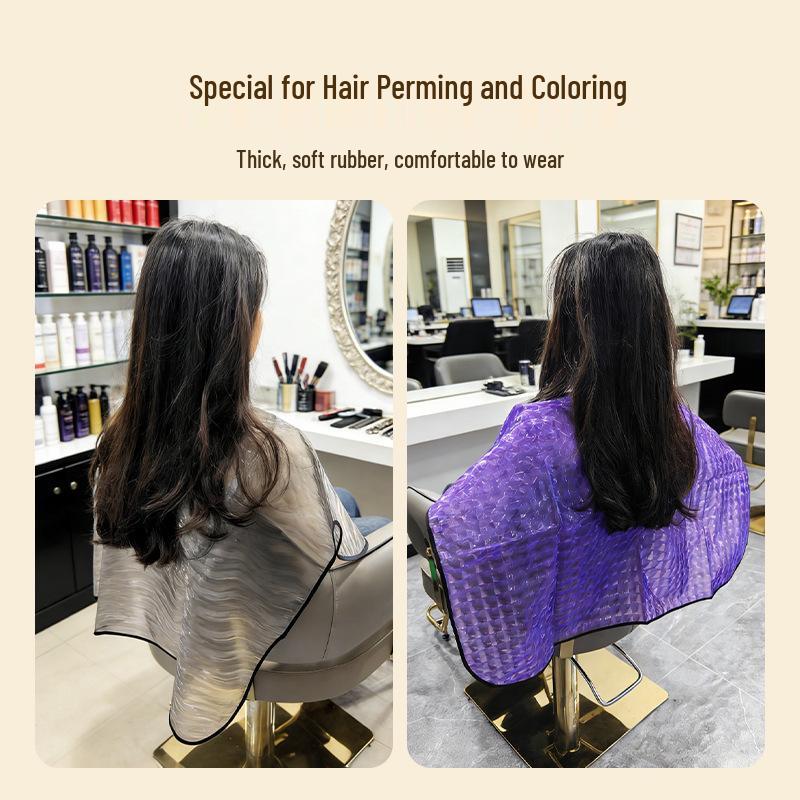Waterproof Hair Salon Cape with Thick Shoulder Pad for Hair Masking, Perming, Dyeing - Stain-Resistant Hairdressing Supplies.