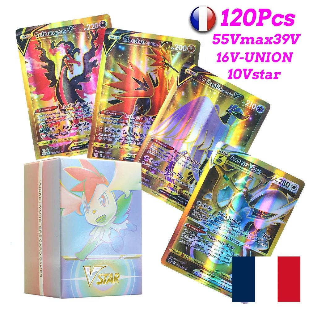 60-100Pcs New English French Spanish Pokemon Cards GX MEGA EX TAG TEAM Vstar Game Battle Card Hot Sale Collection Card Kids Children Gift Present