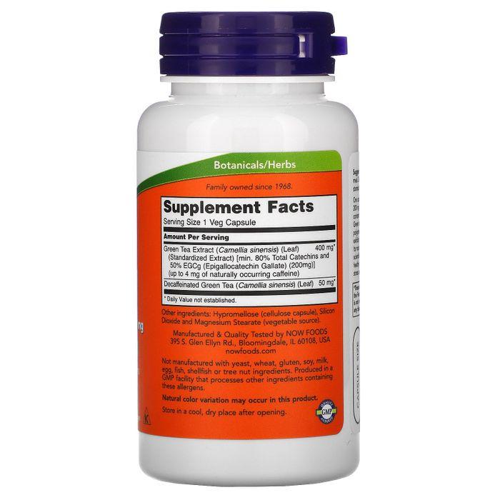 Now Foods EGCG Green Tea Extract 400mg Veg Capsules, 90 Count, 2-Pack