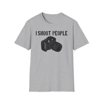 Photographer Camera T-Shirt I Shoot People Photography Dslr Film Canon Nikon