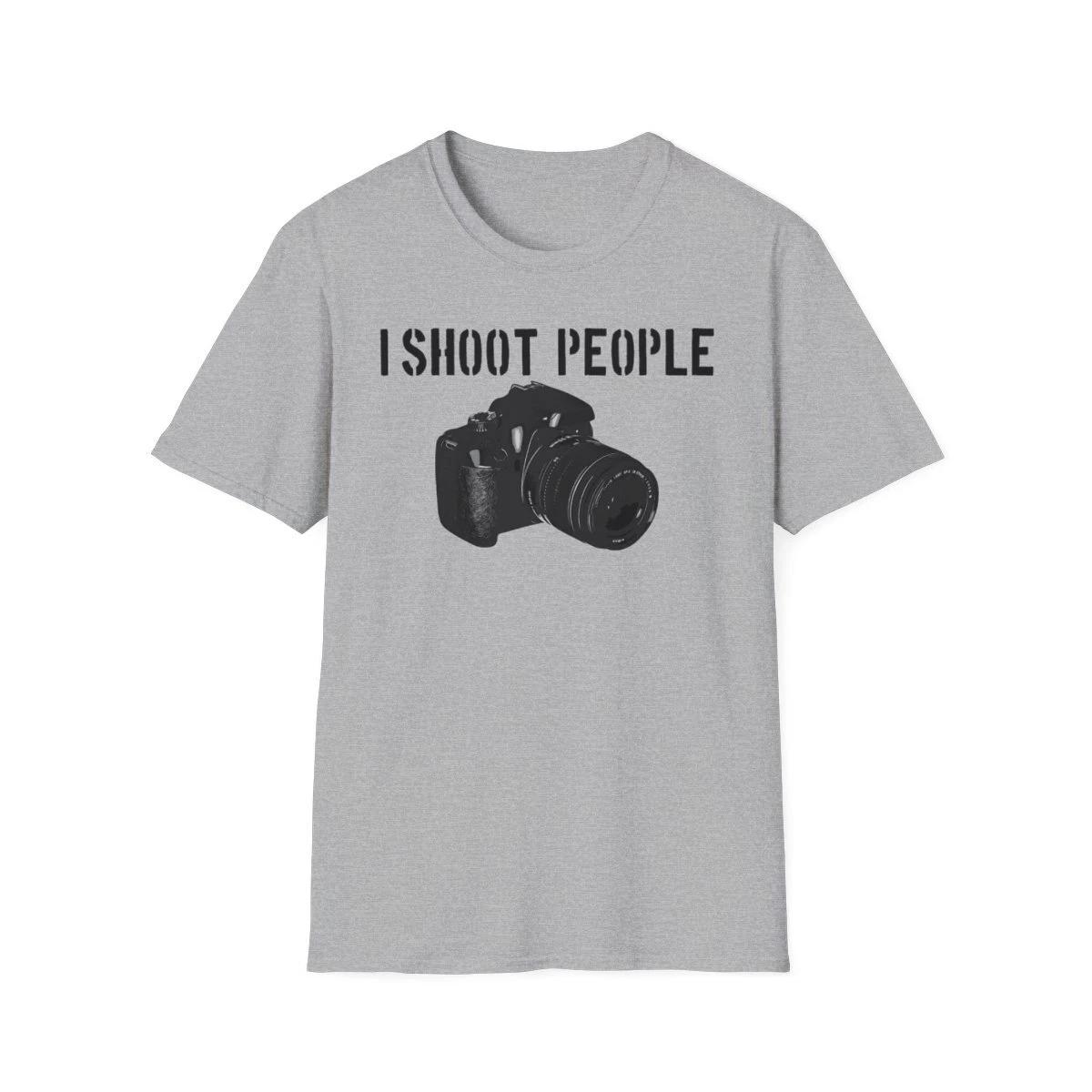 Photographer Camera T-Shirt I Shoot People photography dslr film canon nikon L
