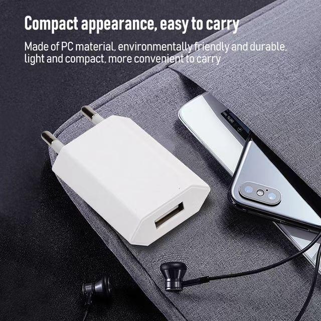 5V1A European Standard 4th Gen Universal USB Charger for Android Phones