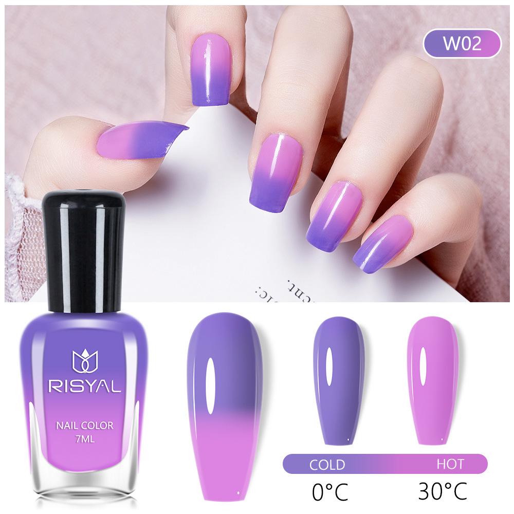 Thermochromic Quick-Dry Gradient Nail Polish Set – Non-Peelable, No Bake