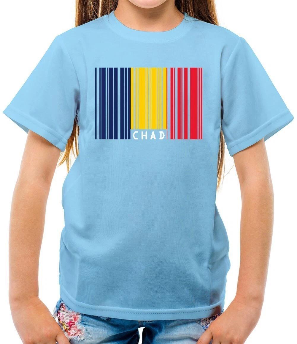 Chad Barcode Flag Style - T-Shirt - Central Africa Republic 100
