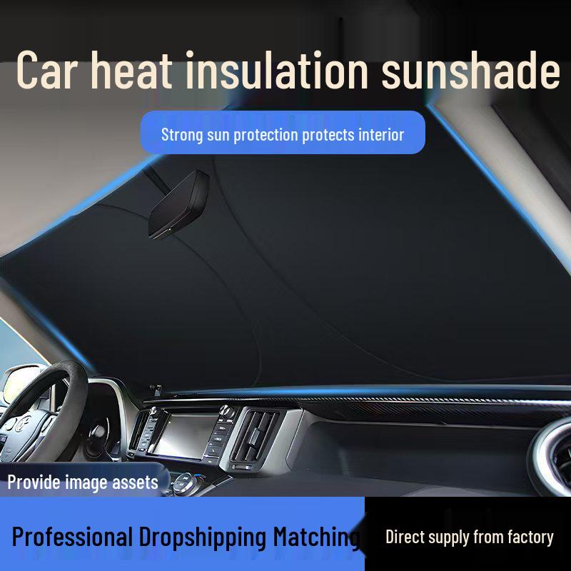 Thickened Windshield Sunshade Umbrella - Heat Insulation & Sun Protection