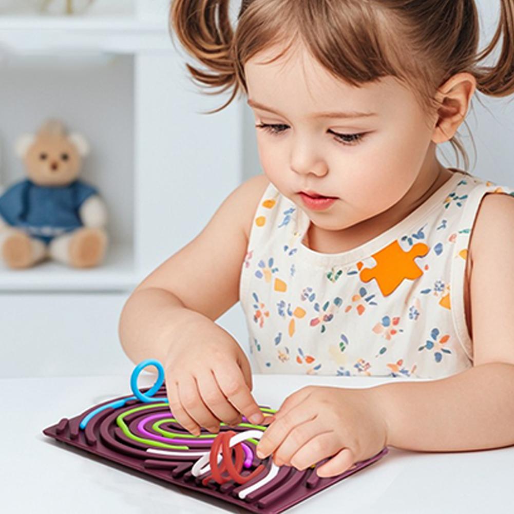 Sensory Activity Board For Children Busy Board Motor Skills Montessori Toy Relieve Stress Anxiety Autism Kid Gift Home Decor