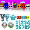 Foil Sprunki Cartoon Balloons Colorful Wedding Festival Birthday Decoration