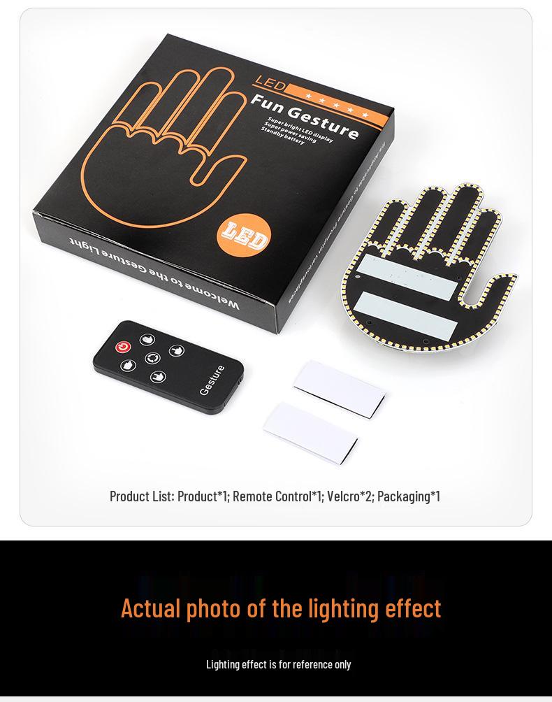 Cross-Border Multifunctional Car LED Warning & Gesture Light