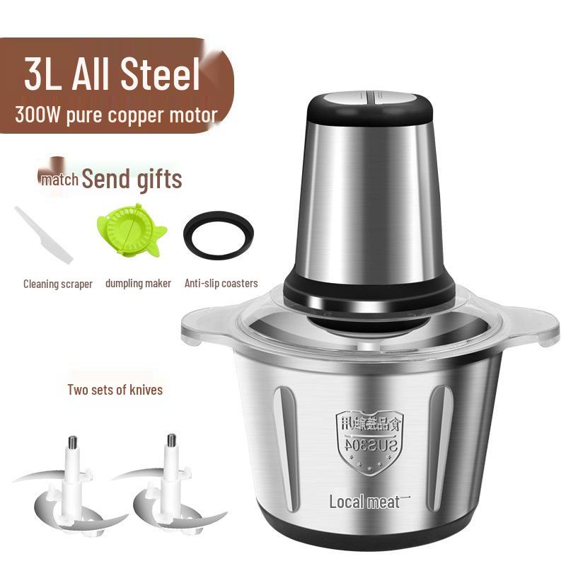 Electric Multifunction Meat Grinder and Food Processor Blender for Chili and Dumpling Stuffing Mincer