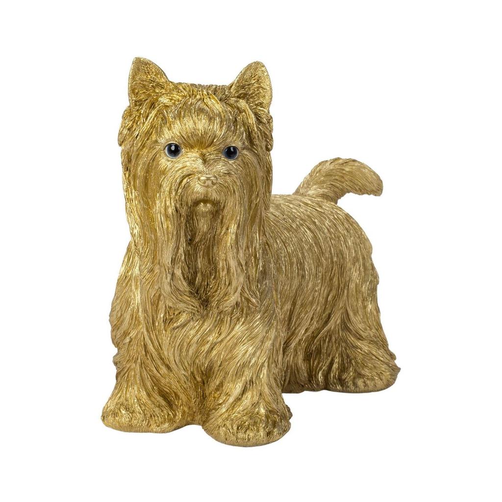 Woobia Walking Yorkie 30 x 15 x Doll Figure Ornament Animal Garden Decoration Dog 24.5cm H14095-12