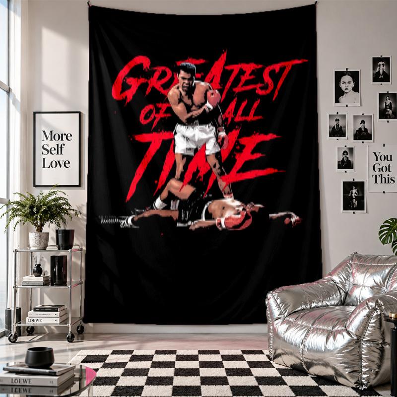 Wall TapestryMuhammad Ali Art Hanging Cloth Decorative Background Cover for Room Decoration