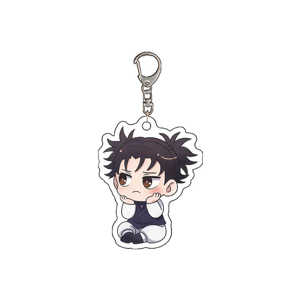 Acrylic Keychain for Jujutsu Kaisen Fushiguro Megumi Itadori Cute Cartoon Figure Hanging Accessories Backpack Charm Holiday Gift