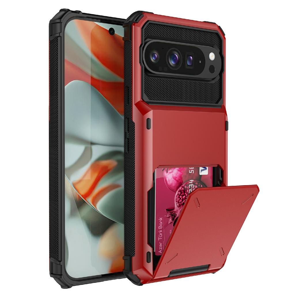 For Google Pixel 10 Pro/Pixel 10 Case PC+TPU Dual Layer Back Phone Cover with Card Holder