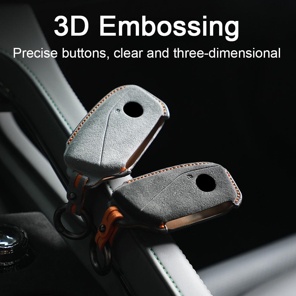 Car Key Case Cover For BMW Series 7 735 I 740 Li X7 X1 U11 2024 I7 G07 LCI XM Keychain Accessories Protector Shell