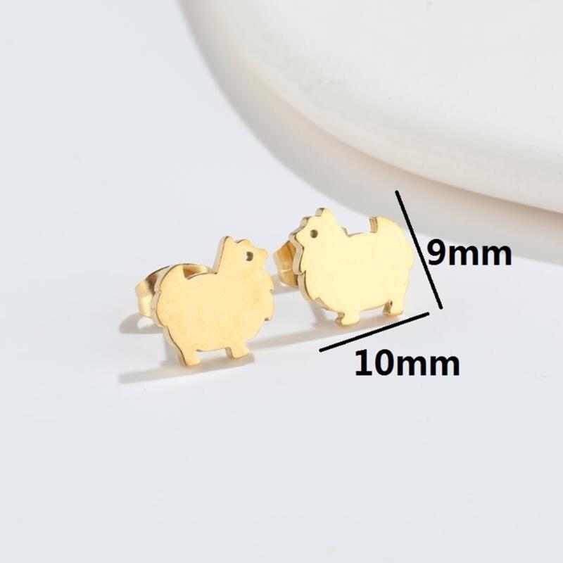 Korean Style Sheep Studs Earrings Animal Earwear Lightweight and Comfortable Ear Accessories for Fashion Enthusiasts