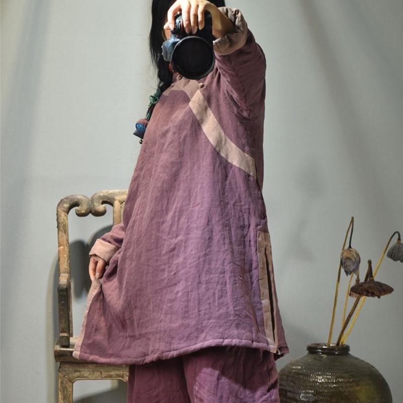 Johnature женский пуловер винтажные парки в стиле пэчворк цветные пуговицы халаты — фото 3