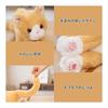 Fluffy Cat Plush Toy - Cute Gift for Cat Lovers (Black)