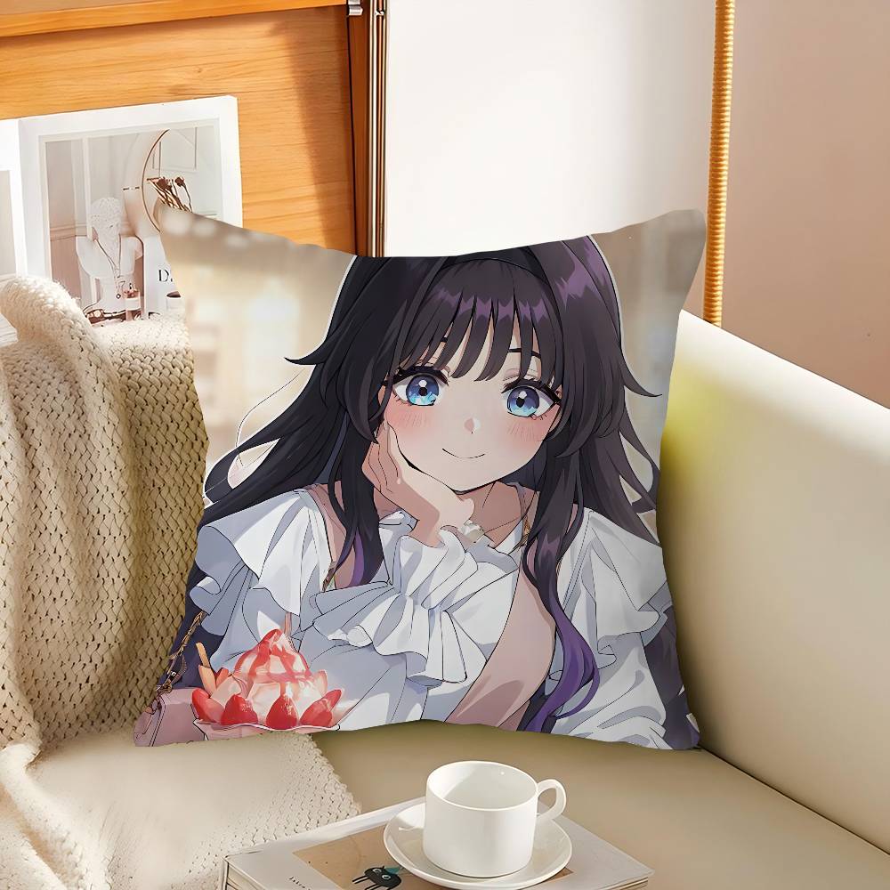 New K-Kaoruko Waguri Pillowcase Toon Gift Cushion Cover Bedroom Home Sofa Chair Seat Decor Pillow Case