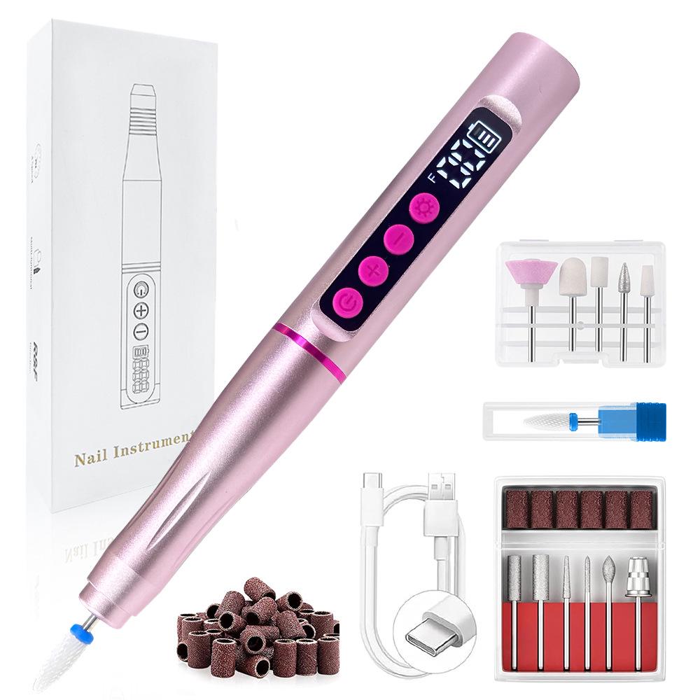 Electric Nail Art Grinding Machine with Curing Lamp – Nail Grinder and Remover