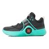 Li Ning WOW 6 Slip Resistant Abrasion Resistant Low top Basketball Shoes Men's Green Black ABAM089-84