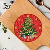 Unique Holiday Present Ideas 12 Pcs Christmas Faux Diamond Painting Art Coasters, DIY Rhinestone Coasters Coaster Making Supplies Kit with Holder,