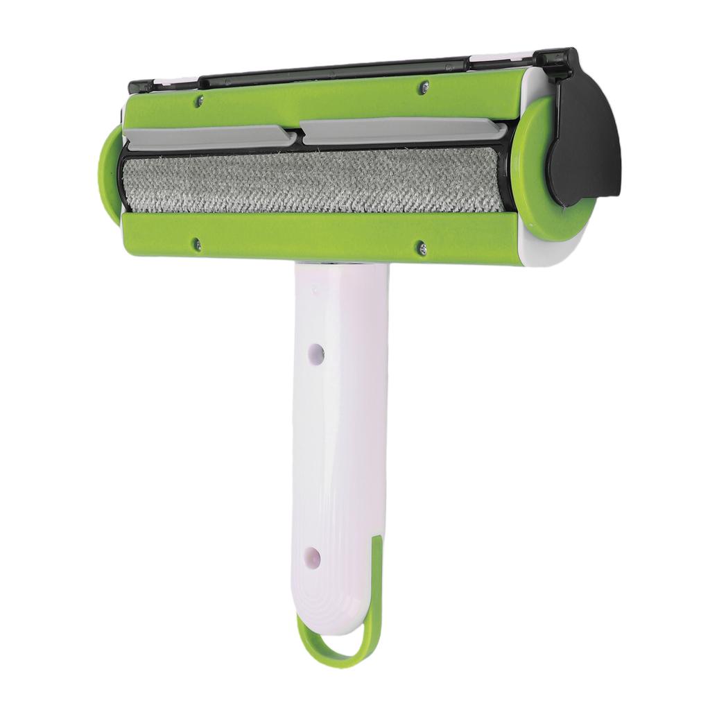 Pet Hair Remover Multifunction Double Sided Fuzz Lint Roller Brush for Sofa Couch Carpet Rugs Car Seats Bedding White and Green