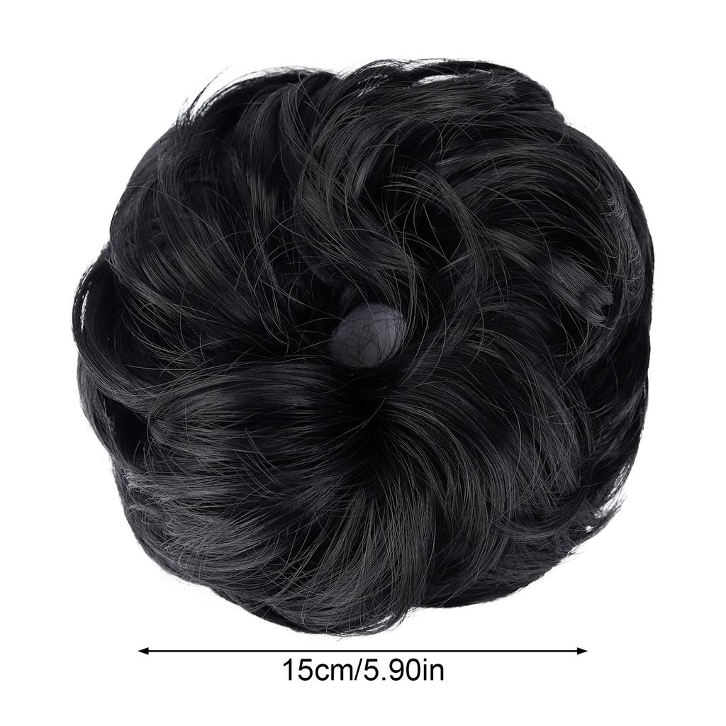 Women's Temperature Silk Wig Curly Hairpiece with Natural Volume and Breathable Cap