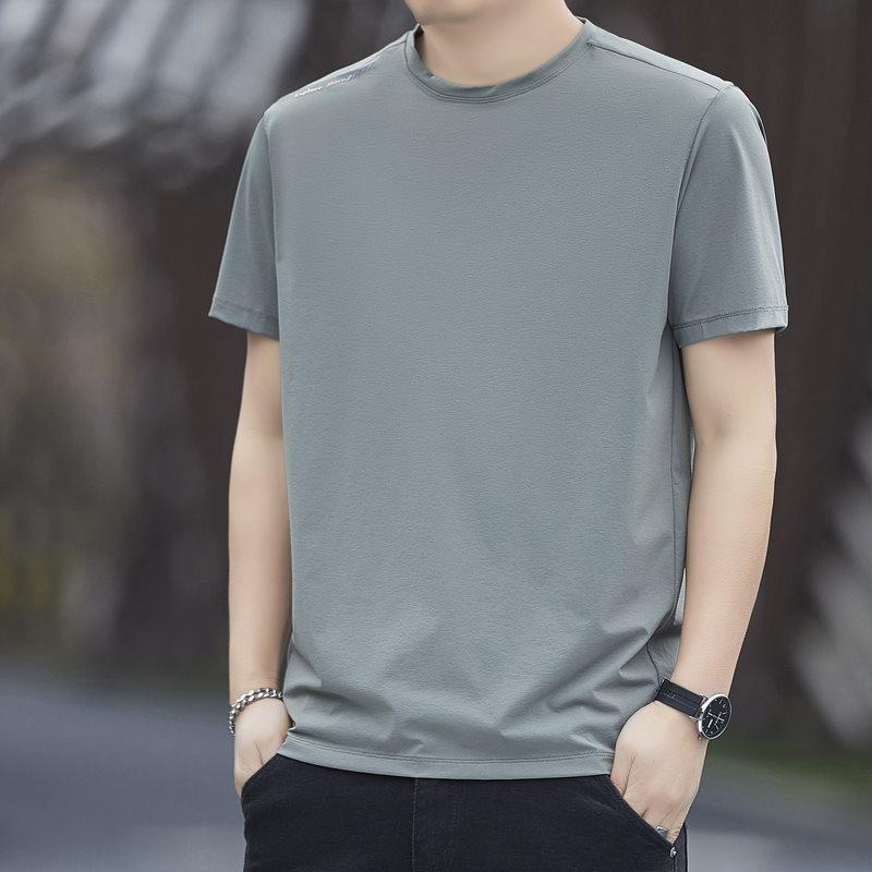 Herren 2026 Sommer Rundhals Eis Seide T-Shirt - Nylon Stoff für Laufen im Freien & Freizeit Sport