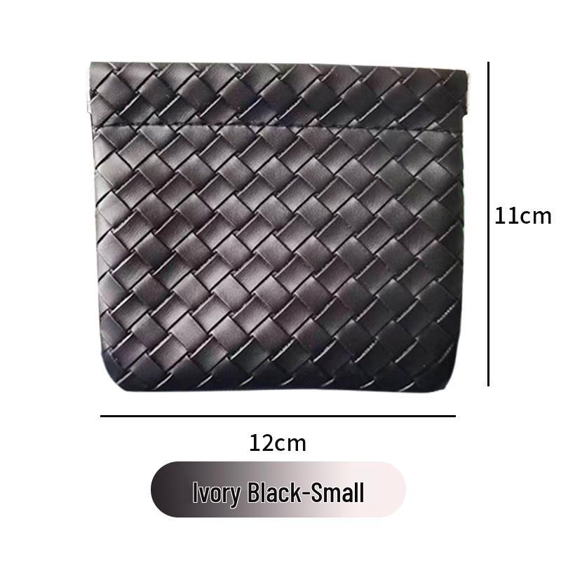 Portable Makeup Bag with Lipstick, Data Cable, Bluetooth Headset, Charger, and Key Storage; Automatic Closure Spring Sheet Design