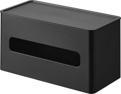 Yamazaki Torn Dubbelsidig Kompaktpappers- och Våtservettfodral, Svart, Ca. B21,7 x D11 x H11,8 cm, ServetthållareLåda, 2041