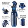 UZSPACE Sport Water Bottle BPA Free Portable Leakproof Shaker Plastic Bottle EcoFriendly Outdoor Trave Drinkware