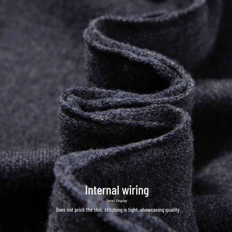 Hodo Men's Merino Wool Blend Faux Two-Piece Thermal Sweater