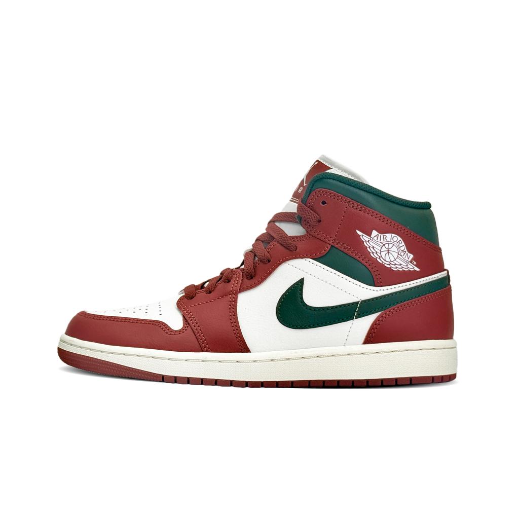 Jordan Air Jordan 1 Pelle Mid top Vintage Scarpe da Basket Uomo Giallo Rosso DQ8426-105(Team1449-)