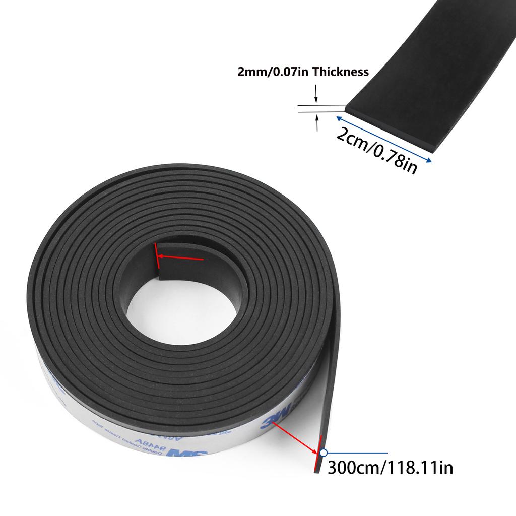 1PC 1/2/3M Guide Splinter Guard Replacement Strip - for Track Saw Guide Rail Systems