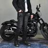 RENHE Winter Motorcycle with and Size Small Men's Pants, Fleece-Lined, Protectors, Warm, Cold-Weather, Durable, Black,