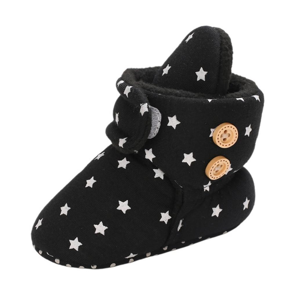 Baby Soft Shoes for Boys Girls 0-12 Months, Warm Casual Infant Shoes