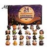 Portachiavi Acrilici Fatati Calendario dell'Avvento di Halloween 2026, Conto alla Rovescia di 24 Giorni con Mini Figure, Set di Figure da Collezione Giocattolo per Bambini Adulti, Bomboniere per Feste