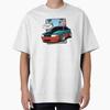 Stance Life Slammed Car Cartoon Art Oversized T-Shirt