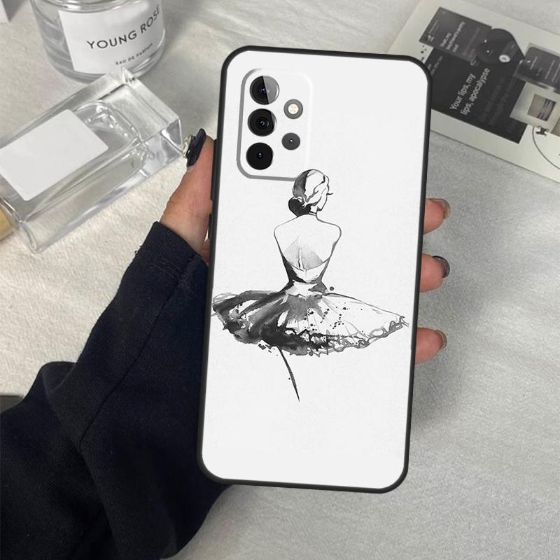 Ballet Dance Case For Samsung Galaxy A53 A33 A23 A13 A14 A24 A34 A54 A52 A32 A22 A12 A51 A71 A21S Cover
