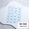 Waterproof Solid Color & Gradient French Nail Stickers - Durable & Stylish for DIY Manicures