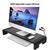 Multifunctional Monitor Riser with USB Ports and LED Lighting