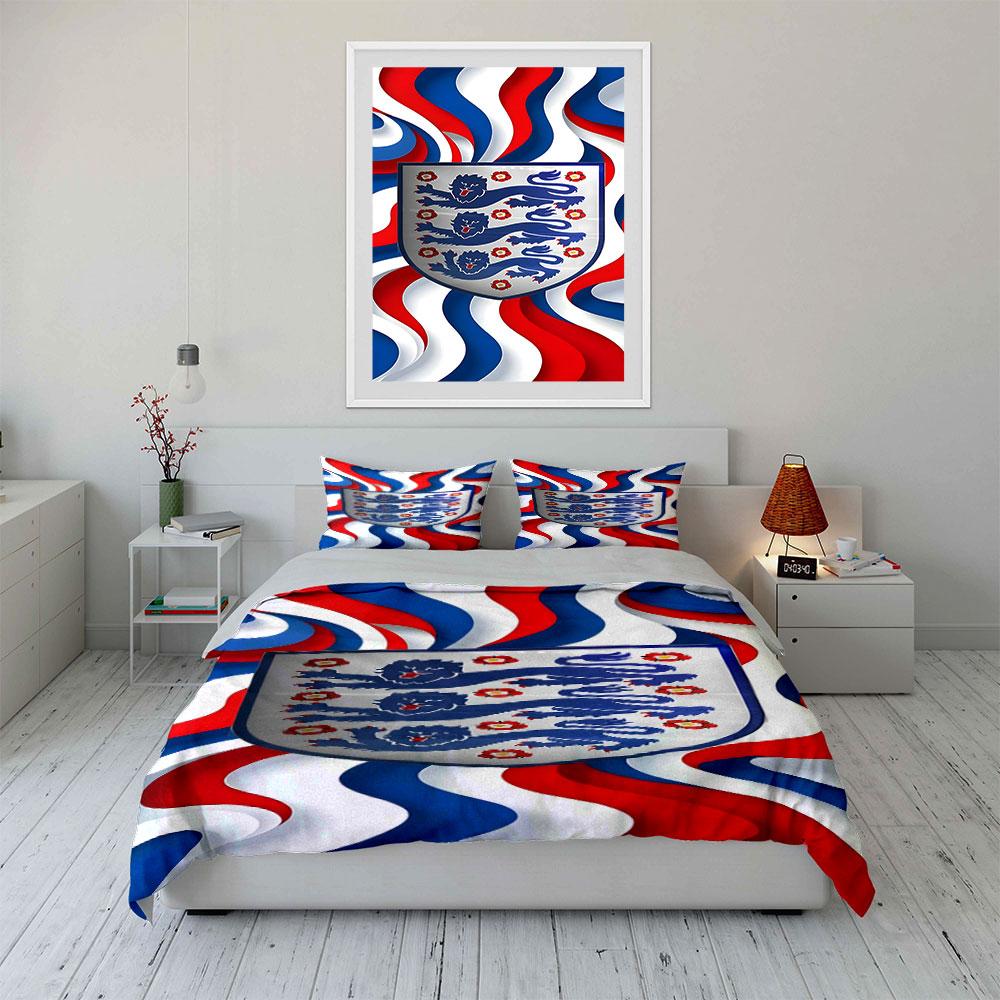 Red, Blue, and White Waves. Bedding Sets Duvet Cover Sets Duvet Covers Pillowcases(1*Duvet Cover 2*Pillowcases Without Duvet Insert)