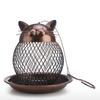 Wild Bird Feeder Vintage Cat Style with Baffle Easy Fill Spacious Standing Space