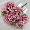 Silk Flower Wedding Handheld Bouquet With Petal Arrangement For Home Decor And Photography Props