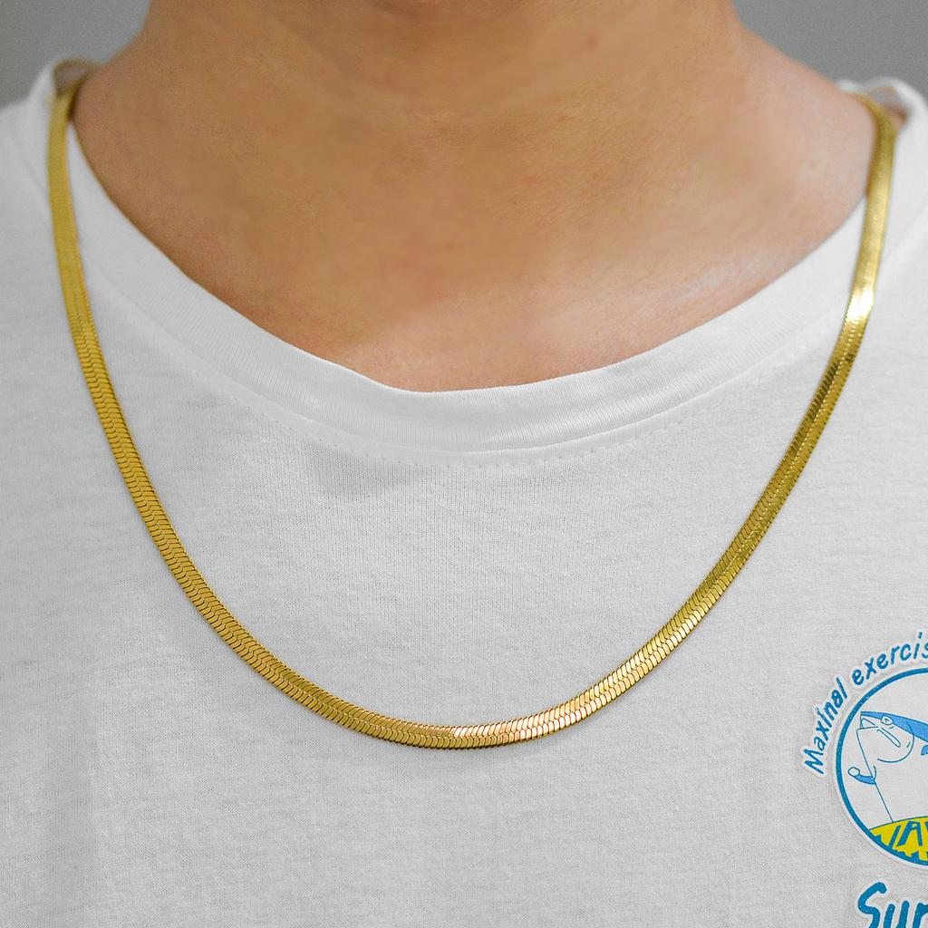 2/3/4/5mm Wide Women Stainless Steel Flat Blade Chain Necklace for Men Trendy Accessories Neck Choker Jewelry Gift