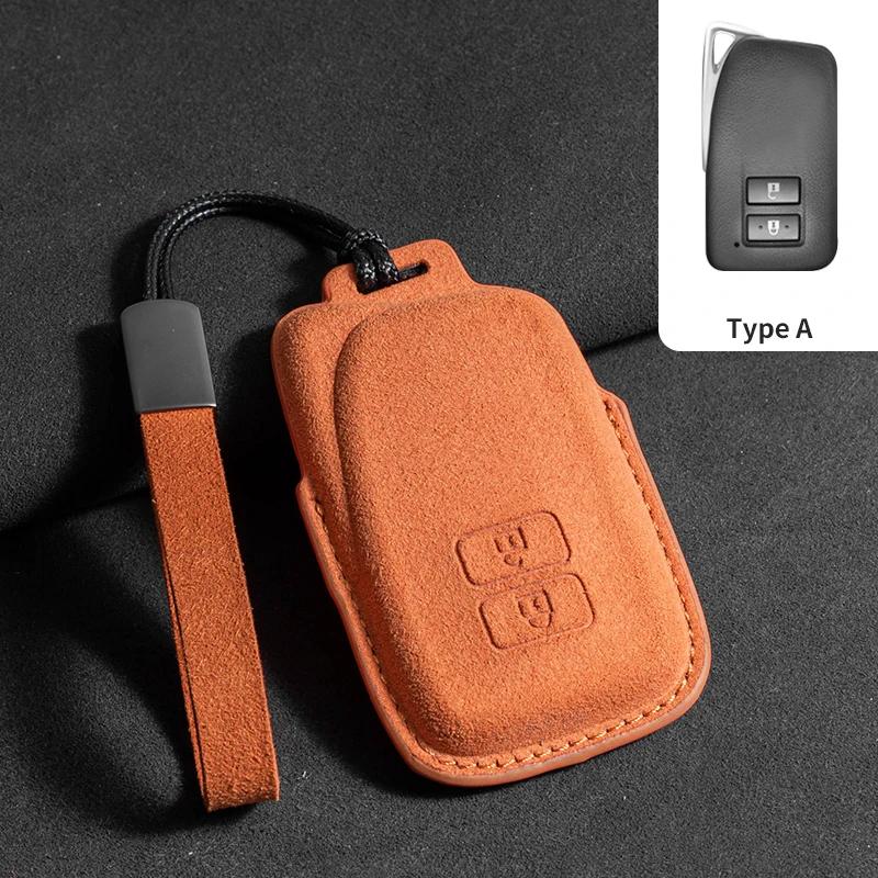 Interior Mouldings Suede Car Key Cover for Lexus NX ES UX US RC LX GX IS RX 200 250h 350h LS 450h 260h 300h UX20
