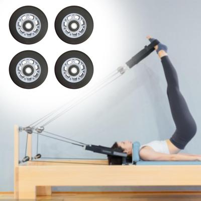 4x Kola pro Pilates Reformer Kola pro Pilates Core Bed Tichá Hladká Víceúčelová Náhradní Kolečka pro Fitness Domácí Posilovnu